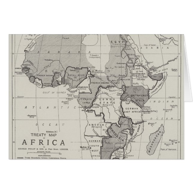 Treaty Map of Africa (Front Horizontal)