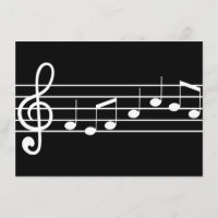 treble clef and notes : sheet music