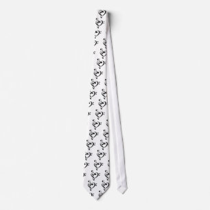 Treble Clef Base Clef Heart Tie