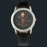 Treble Clef Cat Watch<br><div class="desc">A cute treble-clef shaped cat surrounded by music.</div>