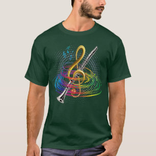 Treble Clef Clarinet T-Shirt