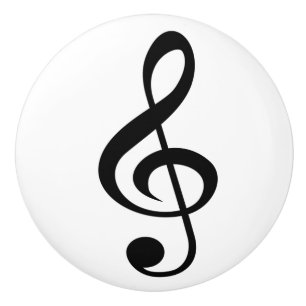 Treble Clef Drawer Pull Knob