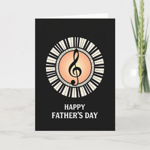 Treble Clef Fathers Day Card