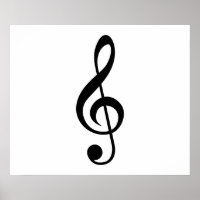 Treble Clef G-Clef Musical Symbol