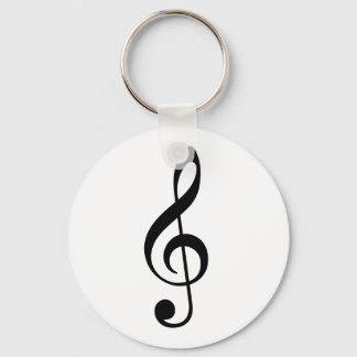 Treble Clef Key Ring