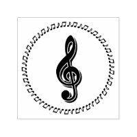 Treble Clef Music Note Design