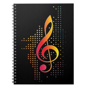 Treble Clef Music Notebook