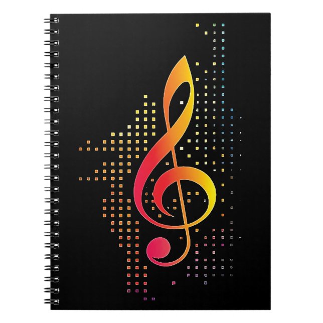 Treble Clef Music Notebook (Front)
