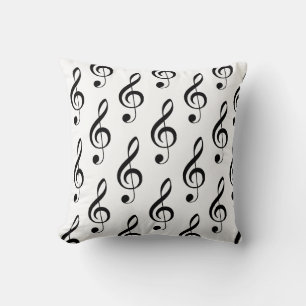 Treble Clef Musical Pillow
