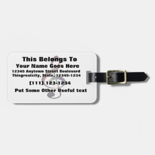 Treble Clef nebula 1 Luggage Tag