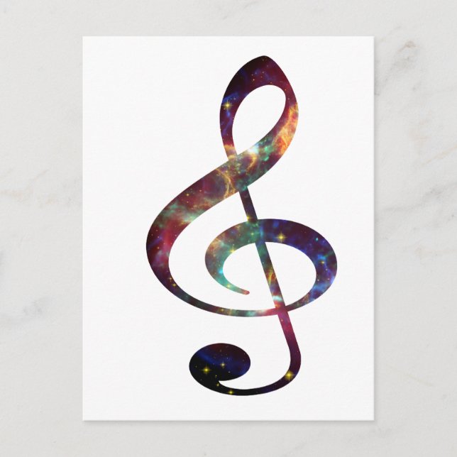 Treble Clef nebula 1 Postcard (Front)