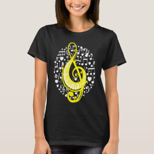 Treble Clef Piano Music Musicinstrument T-Shirt
