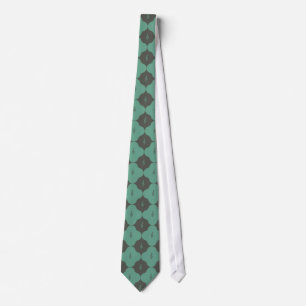 Treble Clef Quatrefoil Pattern Tie