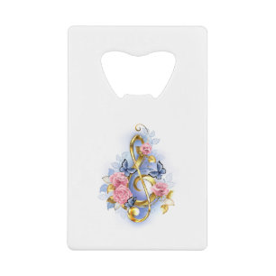 Treble clef with Pink Roses
