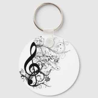 Treble Cleff Key Ring
