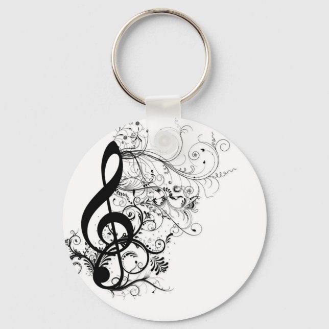 Treble Cleff Key Ring (Front)