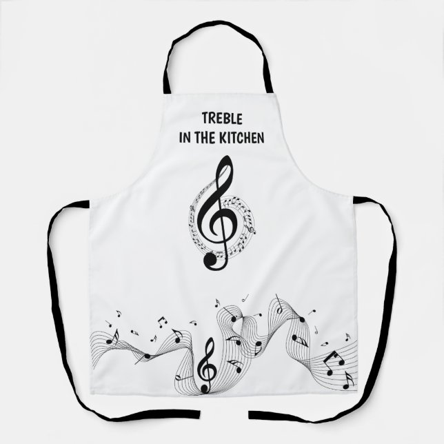 Treble in the kitchen  apron (Front)