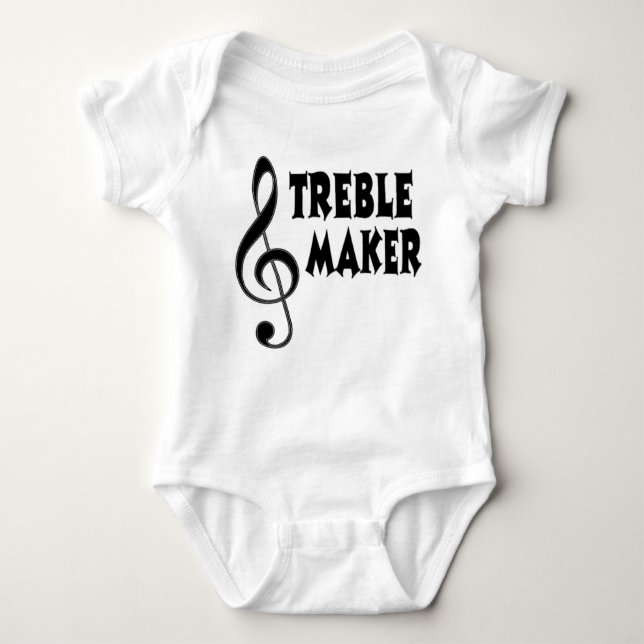 Treble Maker Baby Bodysuit (Front)