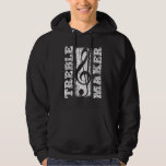 Treble Maker - Funny Distressed Treble Clef Graphi Hoodie<br><div class="desc">Treble Maker - Funny Distressed Treble Clef Graphic</div>