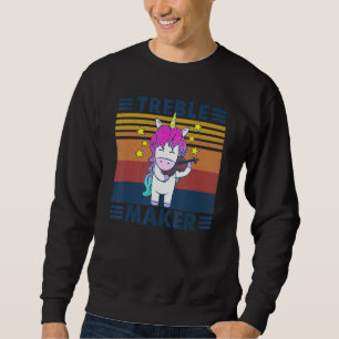 Treble Maker Vintage Unicorn Plays The Violin Sweatshirt