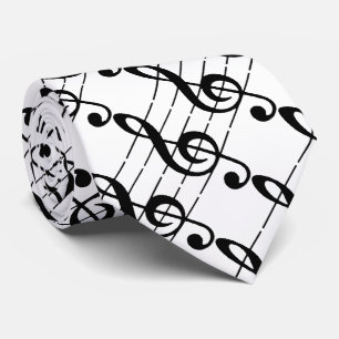 Treble musical note Tie