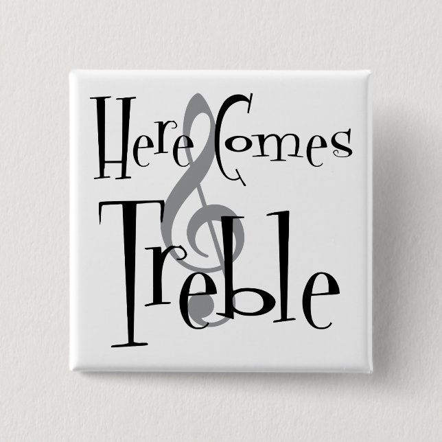 Treble Square Button (Front)