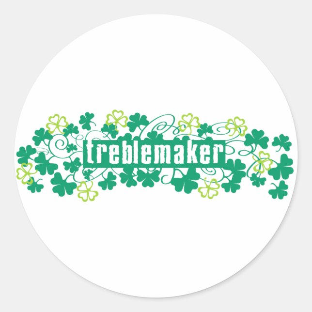 Treblemaker Classic Round Sticker (Front)