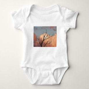 Trebranches full of black birds baby bodysuit