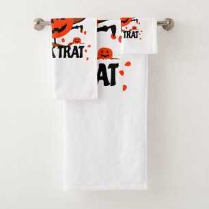 Treck Trat Pumpkin Smiling Bath Towel Set