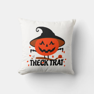 Treck Trat Pumpkin Smiling Cushion