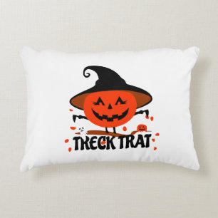 Treck Trat Pumpkin Smiling Decorative Cushion