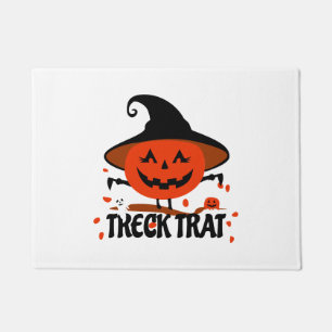 Treck Trat Pumpkin Smiling Doormat