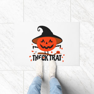 Treck Trat Pumpkin Smiling Doormat
