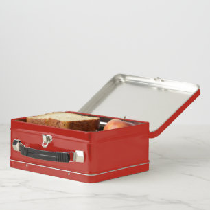 Treck Trat Pumpkin Smiling Metal Lunch Box