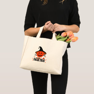 Treck Trat Pumpkin Smiling Mini Tote Bag