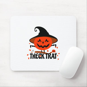 Treck Trat Pumpkin Smiling Mouse Pad