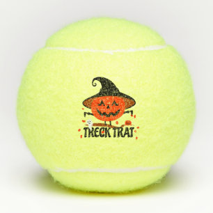 Treck Trat Pumpkin Smiling Tennis Balls