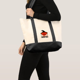 Treck Trat Pumpkin Smiling Tote Bag