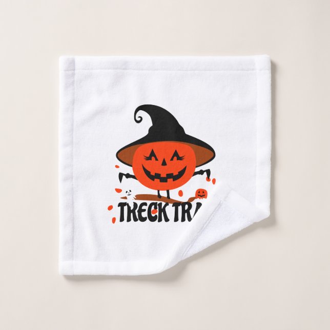 Treck Trat Pumpkin Smiling Wash Cloth (Wash Cloth)