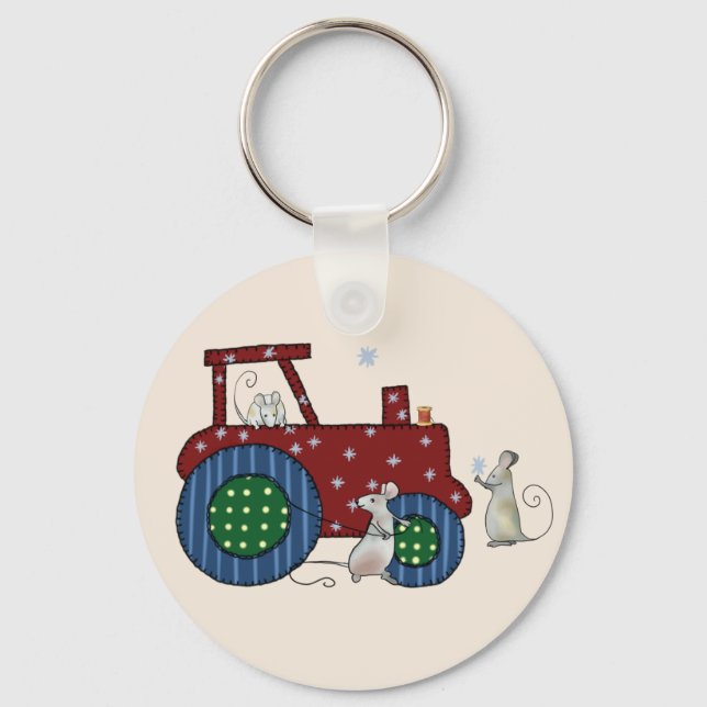 Trecker nähen key ring (Front)