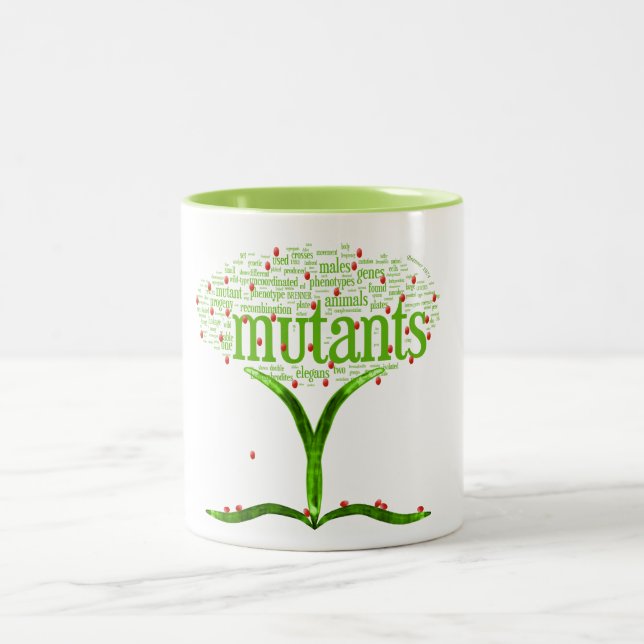 tree2b Two-Tone coffee mug (Center)