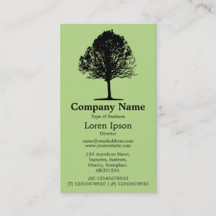 Tree 01 - Green b8da89 Business Card