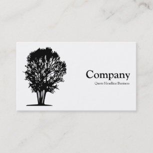 Tree 03 - White Business Card