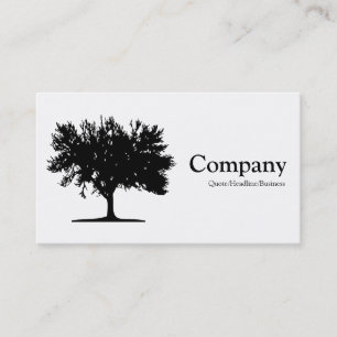 Tree 04 - White Business Card