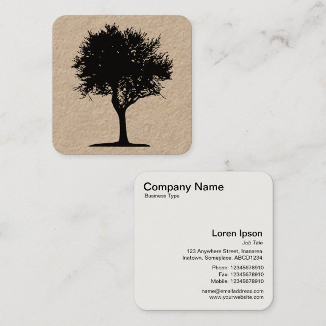 Tree 06 square business card (Front/Back)