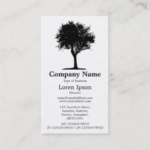 Tree 06 - White Business Card