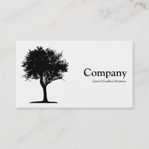 Tree 06 - White Business Card