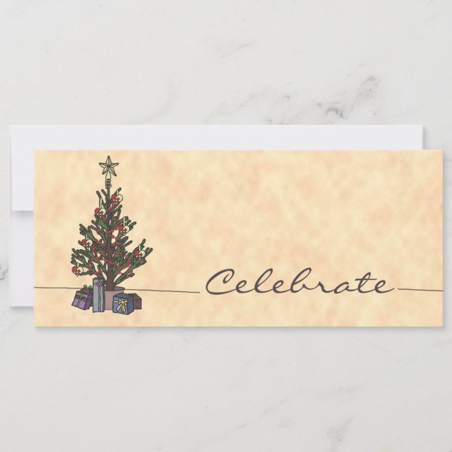 Tree, 9.25"x4" invitation (Front)