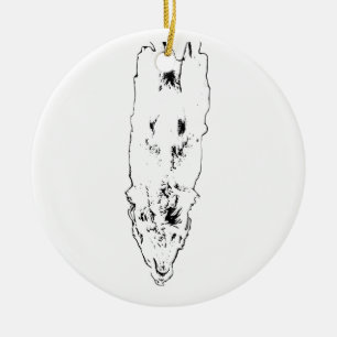 Tree accent: golden in lines ceramic tree decoration