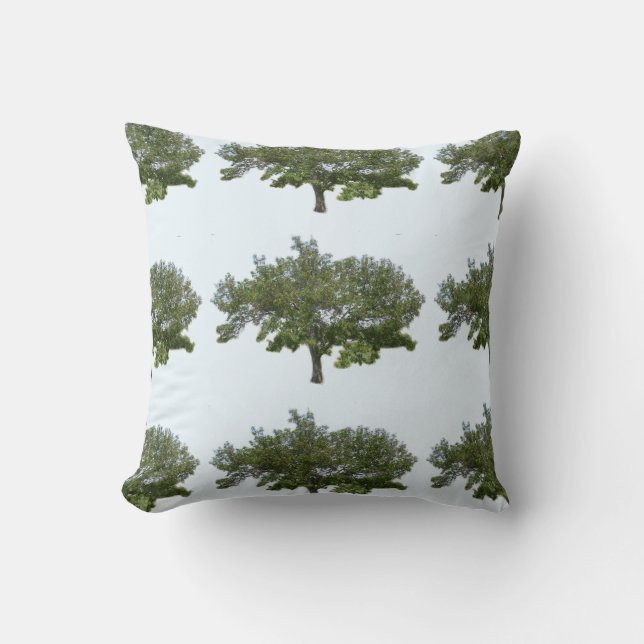 Tree Accent Pillow, Pattern Cushion (Front)